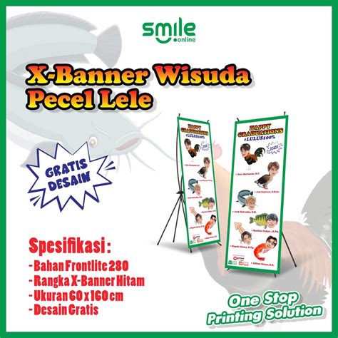 Jual X BANNER WISUDA PECEL LELE | Shopee Indonesia