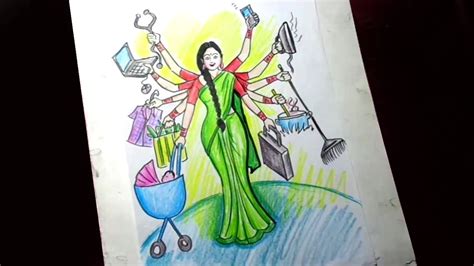 Drawing Based On Women Empowerment - Goimages Ora