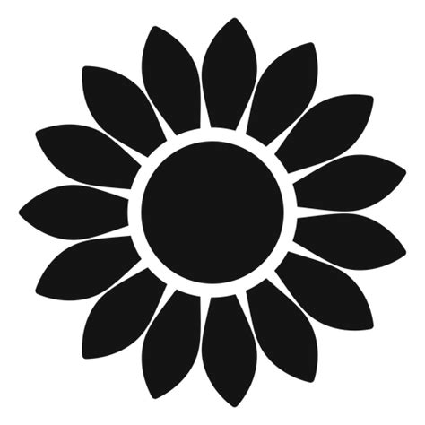 Sunflower Silhouette Vector at Vectorified.com | Collection of ...