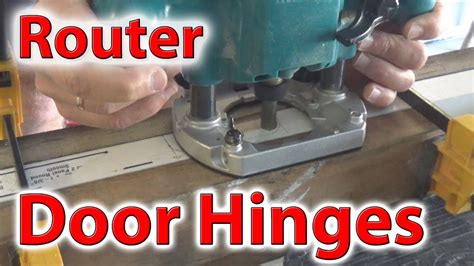 How to router door hinges - YouTube