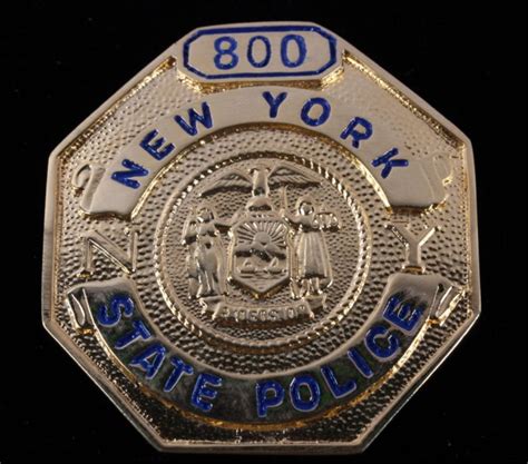 New York State Police 800 Octagon Badge