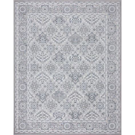 Tayse Rugs Nexus Oriental Gray 8 ft. x 10 ft. Indoor Area Rug NEX1200 8x10 - The Home Depot