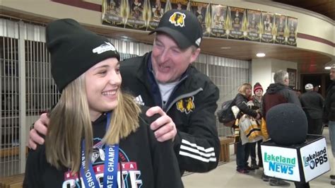 Warroad Girls Hockey Welcome Back Full Interviews - YouTube