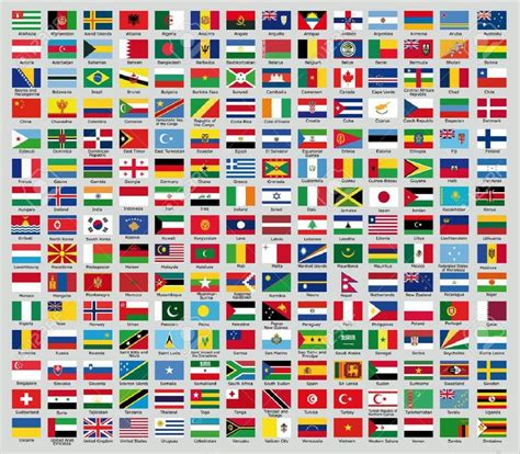 Flags of the World A to Z | World flags with names, Flags of the world, Flags with names