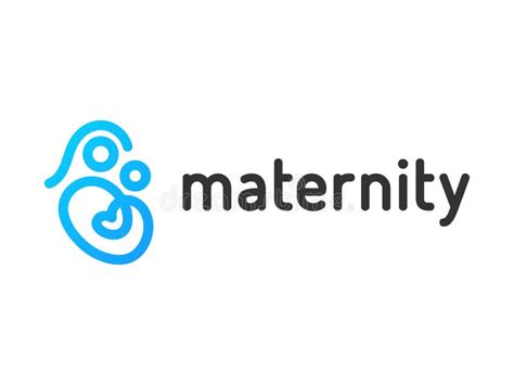 Maternity Logo Design stock vector. Illustration of love - 209093547