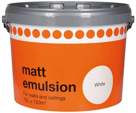 B&Q White Matt Emulsion Paint 10L | Departments | DIY at B&Q