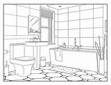 Bathroom Coloring Pages For Kids sketch template