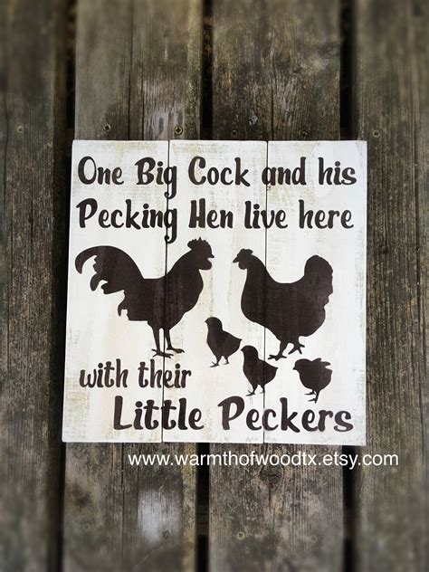 Rooster Hen Chicks Chicken Coop Signs Funny Chicken Signs, Entryway ...