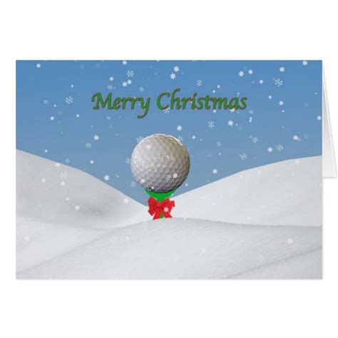 Christmas Card for Golfer | Zazzle