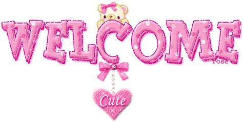 Welcome (in Glitter Text)