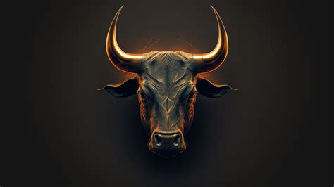 Wallpaper : Bull, animals, ai art, minimalism 3840x2160 - UnknownViolence - 2203421 - HD ...