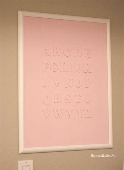 DIY Alphabet Wall Art - Repeat Crafter Me