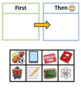 First/Then Chart by Visual Kiddos | Teachers Pay Teachers