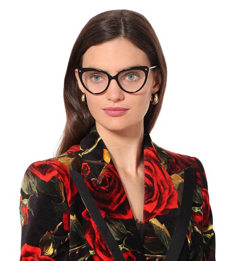 Lyst - Dolce & Gabbana Cat-eye Glasses in Black