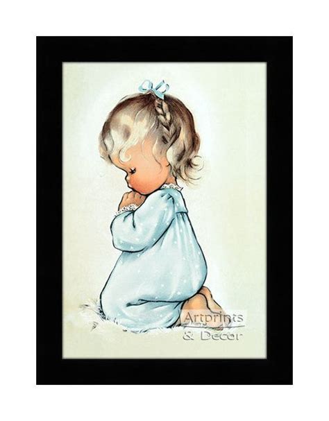 A Child's Prayer - Framed Art Print | Prayer art, Baby art, Prayers for children