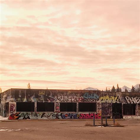 Abandoned gas station, Kananaskis, AB : r/Graffiti