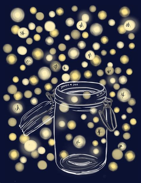 fireflies in glass jar - Clip Art Library