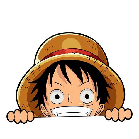 Buy 2 Pack One_Piece_Monkey-D-Luffy Peeker- Peeking Car Decals DIY ...