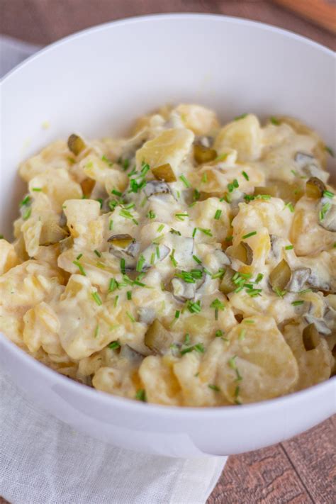 Creamy German Potato Salad with Mayo & Gherkins (Best Recipe)