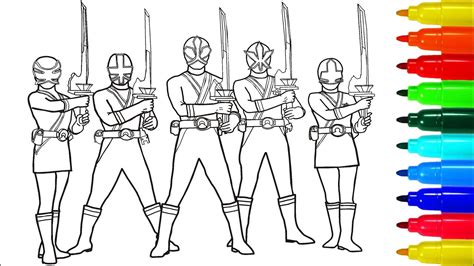 Power Rangers Samurai Coloring Pages