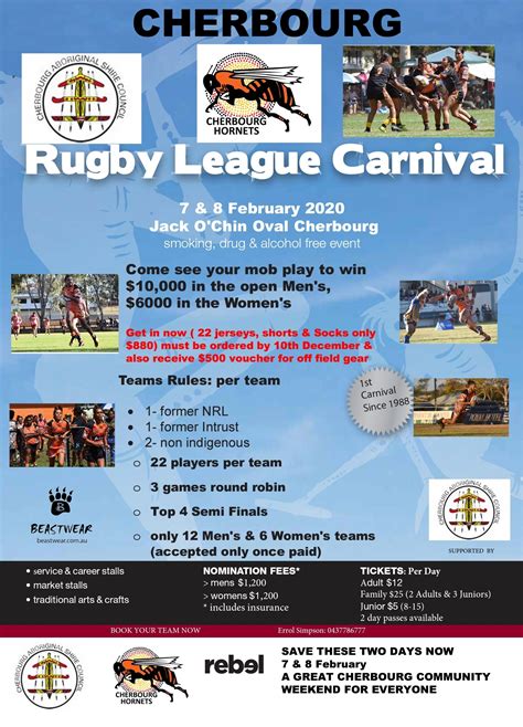 Council proud to sponsor new rugby league carnival - Cherbourg