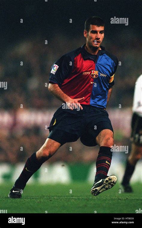 JOSEP PEP GUARDIOLA FC BARCELONA 27 February 1999 Stock Photo - Alamy