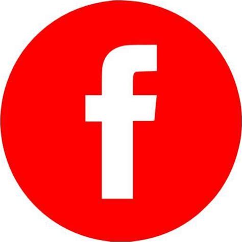 Red Facebook Logo - LogoDix