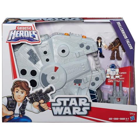 Hasbro HSBB3816 Star Wars Galactic Heroes Millennium Falcon - Set of 2 ...