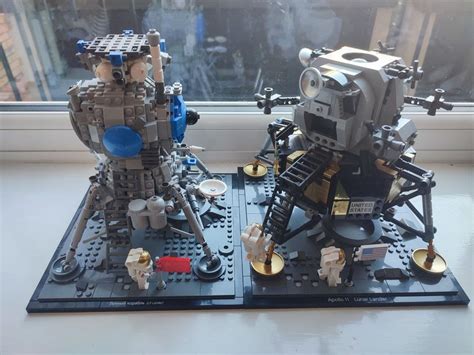 LEGO MOC Soviet LK lander and lunar surface by Spangle | Rebrickable - Build with LEGO