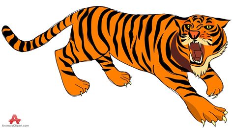 ANGRY TIGER CLIPART - 268px Image #5