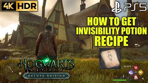 How to Get Invisibility Potion Recipe HOGWARTS LEGACY Invisible Potion Recipe Location - YouTube