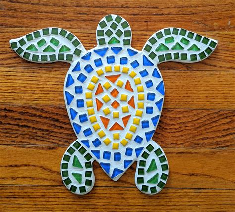 8x8 Palm Tree & Turtle Mosaic Kit Two Kits Art & Collectibles Mosaics ...