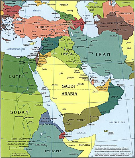 Map Of Israel And Russia