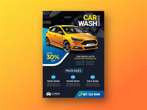 Car-Wash Flyer Design by Ramim on Dribbble