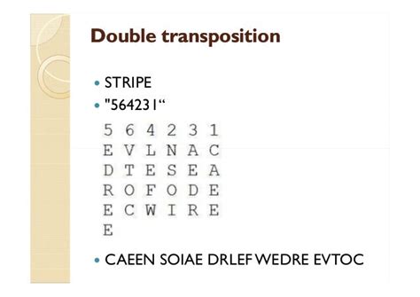 Transposition cipher