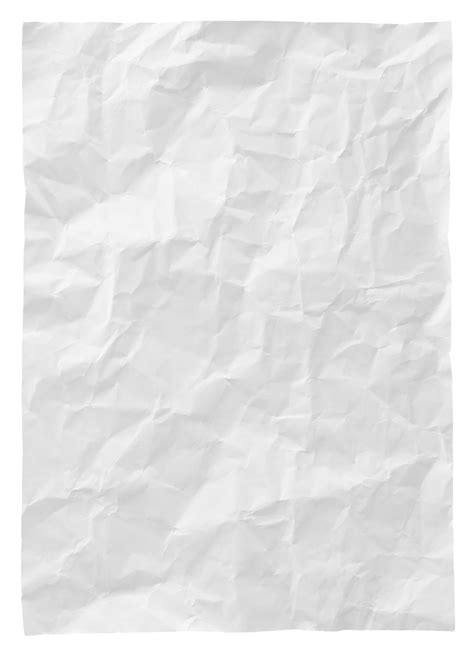 papel blanco arrugado aislado con trazado de recorte para maqueta 19039924 PNG