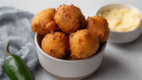 Bacon Jalapeño Hush Puppies With Honey Butter Recipe