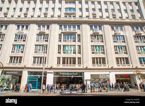 Primark Shopping center. Gran Via street, Madrid, Spain Stock Photo: 121330104 - Alamy