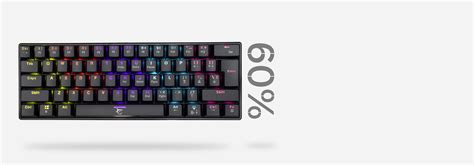 White Shark GK-2022 SHINOBI 60% Gaming Keyboard -Black