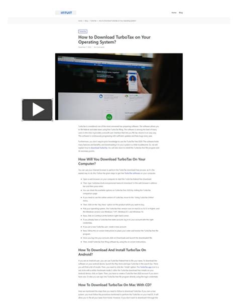 PPT – How to Download TurboTax on Your Operating System? PowerPoint presentation | free to ...
