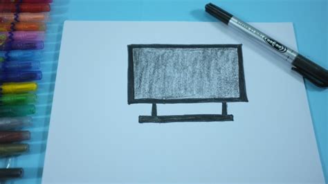 Cách vẽ tivi đơn giản cho trẻ mầm non/ How to draw a TV ( simple for kids) - YouTube