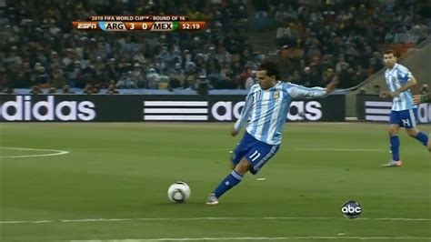 Carlos Tevez goal vs Mexico 2010 - Greatest World Cup Goals - YouTube