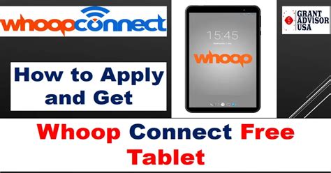 Whoop Connect Free Tablet: How to Apply and Get it