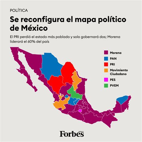 Un estado más para Morena; así queda el mapa político de México este 2023