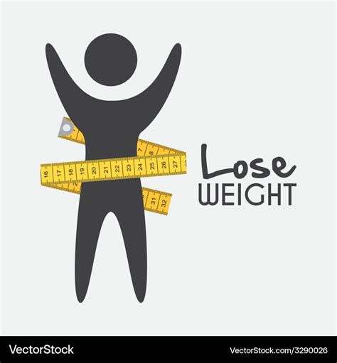 Lose weight design Royalty Free Vector Image - VectorStock