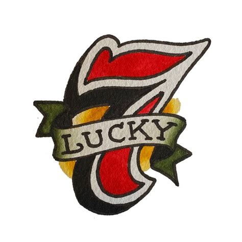 Lucky 7 in 2021 | Traditional tattoo art, Lucky 7, Tattoo studio