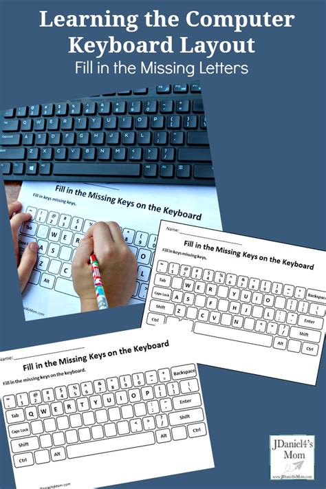 Children at home and students at school can used this free set of printable keyboards to learn ...