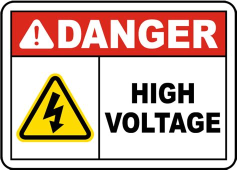 High Voltage Signage | Danger High Voltage Sign | SafetySign.com