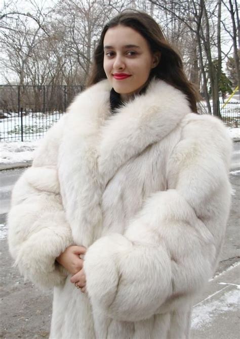 white fox fur coat | Fox fur | Pinterest | Fur, Fox fur and Fox fur coat