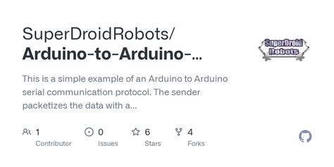 GitHub - SuperDroidRobots/Arduino-to-Arduino-Serial: This is a simple example of an Arduino to ...